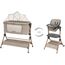 Patut co-sleeper + scaun de masa KIKKABOO Sleat Me Beige