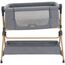 Patut co-sleeper + scaun de masa KIKKABOO Sleat Me Grey, 10 image