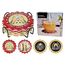 Set suporturi pentru pocal de bere EH, ceramica, 4 buc, D11х2.8 cm, 2 image