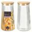 Borcan EH, din sticla, cu capac bambus 1.4 l, 21 cm, 2 image