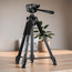 Tripod AccExpert D-700K, Photography Professional Aluminum 171cm, Black