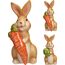 Statueta "Iepure cu ou,morcov", Ceramica, 14 cm, 2 image