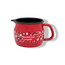 Vas, Emailat, D10 cm, 0.85 L, Rosu, 2 image