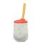 Ceașcă NUBY NV04035 "Silicone mini cup with straw", De la 12 luni, 120 ml, 2 image