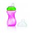 Pahar fara scurgeri NUBY ID9648, Cu pai moale, Pentru copii de la 6 luni, 300 ml, 2 image