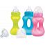 Sticla de antrenament NUBY ID1241, Anti-colic, Gat larg, 240 ml, 3 luni +