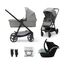 Cărucior KINDERKRAFT, 3-in-1, Newly + Mink Pro, Gri, 2 image