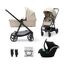 Коляска KINDERKRAFT, 3 в 1, Newly + Mink Pro, Бежевый, изображение 2