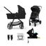 Cărucior KINDERKRAFT, 4-in-1, Newly + Mink Pro, Cu bază, Negru, 2 image