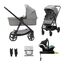 Cărucior KINDERKRAFT, 4 in 1, Newly + Mink Pro, Cu bază, Gri, 2 image