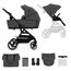 Коляска KINDERKRAFT YOXI, 2 в 1, Серая, изображение 4