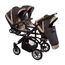 Carucior pentru tripleti BABYACTIVE Trippy, 2 in 1, Bej, 2 image