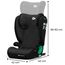 Scaun auto KINDERKRAFT Junior Fix2 I-Size gr. 2/3 (100-150 cm) negru grafit, 8 image