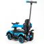 Masina pentru copii cu maner BABY MIX 55002 Speed albastru, 3 image
