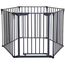 Poarta de siguranta 6 sectiuni Dreambaby G2161BB „Royale Converta 3 in1”, (pana la 3,8 m), negru