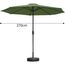Umbrelă de grădină WALTZ MURCIA, Verde, 2 image
