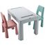 Столик и 2 стульчика TEGA BABY TI-011-174 "Teggi Multifun", серый/розовый/бирюзовый