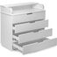 Comod-masa de infasat PERNAMEA HappyBaby Standart 800 MDF, Alb, 3 image