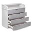 Comodă-măsuță de înfășat PERNAMEA HappyBaby 900, Light Grey, 3 image