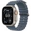 Ceas inteligent APPLE Watch Ultra 3, GPS + Cellular, 49mm, Titanium Anchor Blue Ocean Band, Model A3281