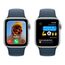 Умные часы Apple Watch SE, GPS, 44mm, Silver Aluminium Case Storm Blue Sport Band, M/L, изображение 3