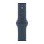 Умные часы Apple Watch SE, GPS, 44mm, Silver Aluminium Case Storm Blue Sport Band, M/L, изображение 4