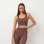 Майка бесшовная женская Giulia Top Rib, серо-коричневый, L/XL