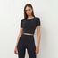 Tricou femei Giulia Crop T-Shirt, negru, L/XL