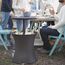 Стол-трансформер Keter Cool Bar Rattan, 49.5X49.5X57- 82.5 см, антрацит, изображение 5
