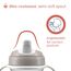 Cana cu pai Caretero Chicco anti-varsare cu tetina rigida, 200 ml, 6 luni+, Grey, 5 image
