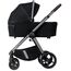 Carucior 2in1 DadaPrams Flux, + Adaptoare, Black