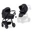 Carucior 2in1 Hauck Saturn R Melage, Black, 2 image