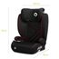 Scaun auto LIONELO Hugo Sporty Black Red I-Size ISOFIX, 15-36 kg, 5 image
