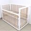Кроватка KUZEA Sofia с ящиком (белый+natur), изображение 2