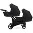 Carucior pentru gemeni KUNERT BRAV DUO Black (BD-01)