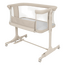 Кроватка LIONELO Pari Beige Cream, 3 в 1, приставная, бежевый
