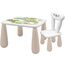 Masa si scaun pentru copii MALTEX Luna Nature Buddies White Beige