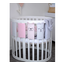 Set de protecție pentru pătuț VERES Fence-bumper Summer Kitty pink 154.05.13, 6 piese, 2 image