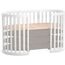 Patut transformabil VERES LD14 Roma All-in-one, fara saltea, alb, 4 image