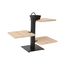 Suport de servire, 3 nivele, bambus si metal, 32X27X15 cm, 2 image