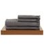 Prosop BUMBACEL Waffle Andrea, de vafe, gri, 1 buc, 100x150 cm, 2 image