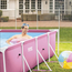 Бассейн INTEX RECTANGULAR FRAME, металлический каркас, 220 х 150 х 60 см, 1622 л, розовый, изображение 6