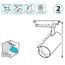 Светильник GAUSS TR069 LED Tracklight 20W, 4000K, 1650lm, IP20, 65x210 мм, черный 1, 40, изображение 4