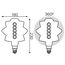Лампочка GAUSS Filament VINTAGE BD180 Flexible LED 8W, E27, 2400K, 560lm, IP20, 180x250 мм, 1, 6, изображение 4