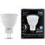 Лампочка GAUSS Black MR11 LED 3W, GU4, 4100К, 300lm, IP20