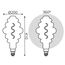 Лампочка GAUSS Filament VINTAGE BD200 Flexible LED 6W, E27, 2400K, 420lm, IP20, 200x410 мм, Amber, 1, 6, изображение 4
