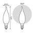 Лампочка GAUSS Filament milky C37 CT LED 9W, E14, 3000K, 590lm, IP20, dimm, 1, 10, 50, изображение 2