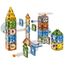 Set de constructie magnetic traseu cu bile Magnetic Blocks, ZJA354948, 128 elemente, 3 image