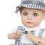 Кукла мальчик малыш с мягким телом и 6 звуками SENNBY BABY ER332E, синяя одежда, ZJA329549, 35см, изображение 3