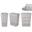 Cos pentru rufe ECONOVA, cu capac, gri deschis, 30 l, 37x26x46.5 cm, 2 image